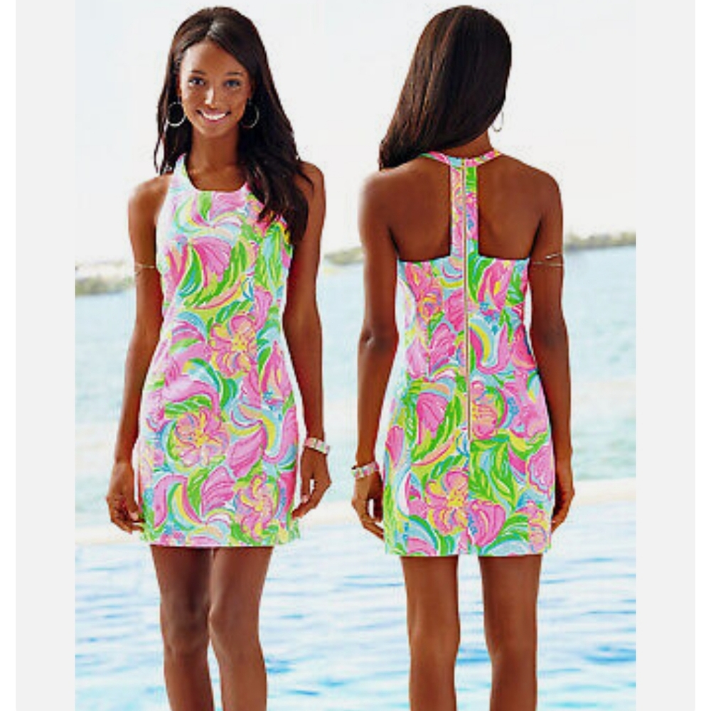 Lilly Pulitzer Grayes Racerback Shift Dress Size 2